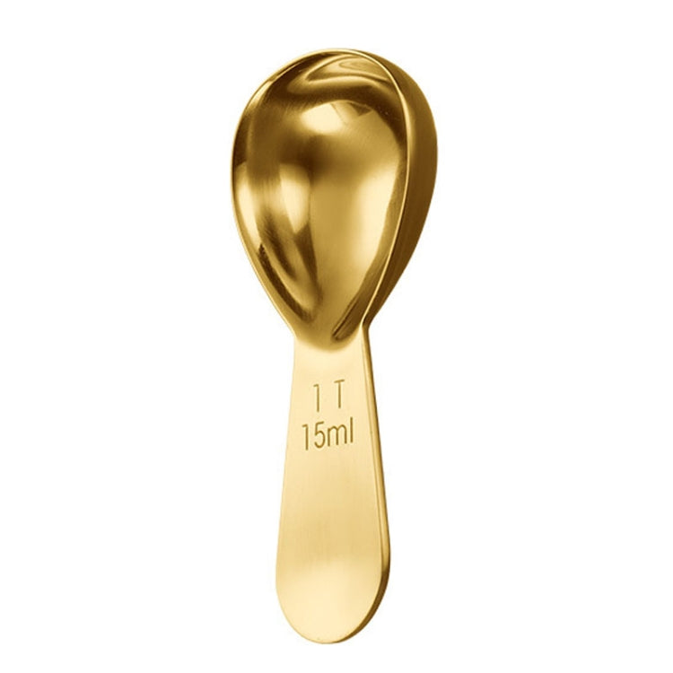 15ml 304 Stainless Steel Thickened Coffee Spoon With Scale Measuring Bean Spoon, Color: Gold - Coffee Tools by PMC Jewellery | Online Shopping South Africa | PMC Jewellery | Buy Now Pay Later Mobicred