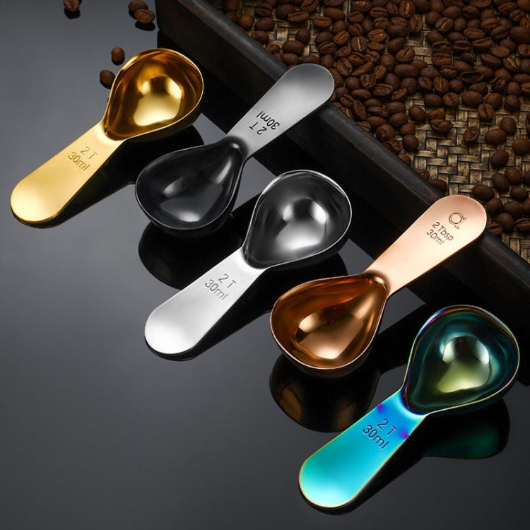 30ml 304 Stainless Steel Thickened Coffee Spoon With Scale Measuring Bean Spoon, Color: Colorful - free shipping - PMC TechLife - Order now!