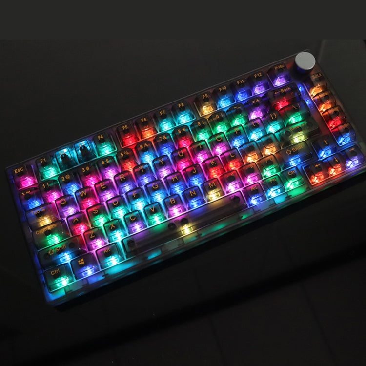 82 Keys Bluetooth Wireless 3-mode RGB Hot-plug Customized Mechanical Keyboard Kit + Keycap(Black) - Other by PMC Jewellery | Online Shopping South Africa | PMC Jewellery | Buy Now Pay Later Mobicred