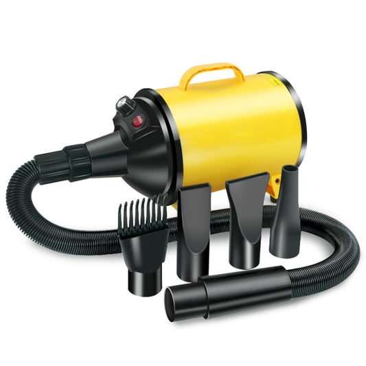 2100W Dog Dryer Stepless Speed Pet Hair Blaster Pet Water Blower 220V UK Plug(Black and Yellow) - Blower & Drying by PMC Jewellery | Online Shopping South Africa | PMC Jewellery | Buy Now Pay Later Mobicred