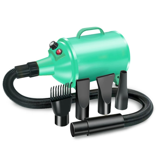 2100W Dog Dryer Stepless Speed Pet Hair Blaster Pet Water Blower 220V UK Plug(Green) - Blower & Drying by PMC Jewellery | Online Shopping South Africa | PMC Jewellery | Buy Now Pay Later Mobicred