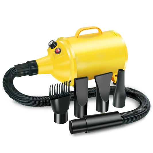 2100W Dog Dryer Stepless Speed Pet Hair Blaster Pet Water Blower 220V UK Plug(Pure Yellow) - Blower & Drying by PMC Jewellery | Online Shopping South Africa | PMC Jewellery | Buy Now Pay Later Mobicred