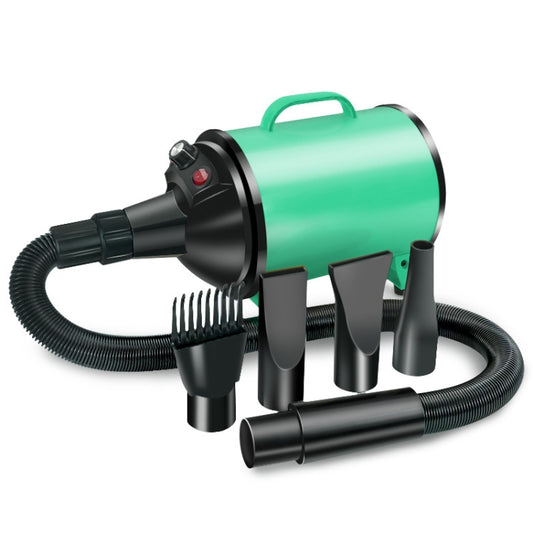 2100W Dog Dryer Stepless Speed Pet Hair Blaster Pet Water Blower 220V UK Plug(Green Black) - Blower & Drying by PMC Jewellery | Online Shopping South Africa | PMC Jewellery | Buy Now Pay Later Mobicred