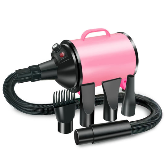 2100W Dog Dryer Stepless Speed Pet Hair Blaster Pet Water Blower 220V UK Plug(Black Pink) - Blower & Drying by PMC Jewellery | Online Shopping South Africa | PMC Jewellery | Buy Now Pay Later Mobicred