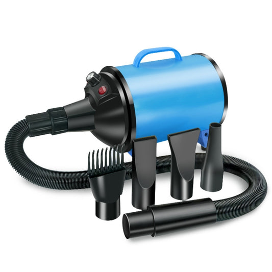 2100W Dog Dryer Stepless Speed Pet Hair Blaster Pet Water Blower 110V US Plug(Black and Blue) - Blower & Drying by PMC Jewellery | Online Shopping South Africa | PMC Jewellery | Buy Now Pay Later Mobicred