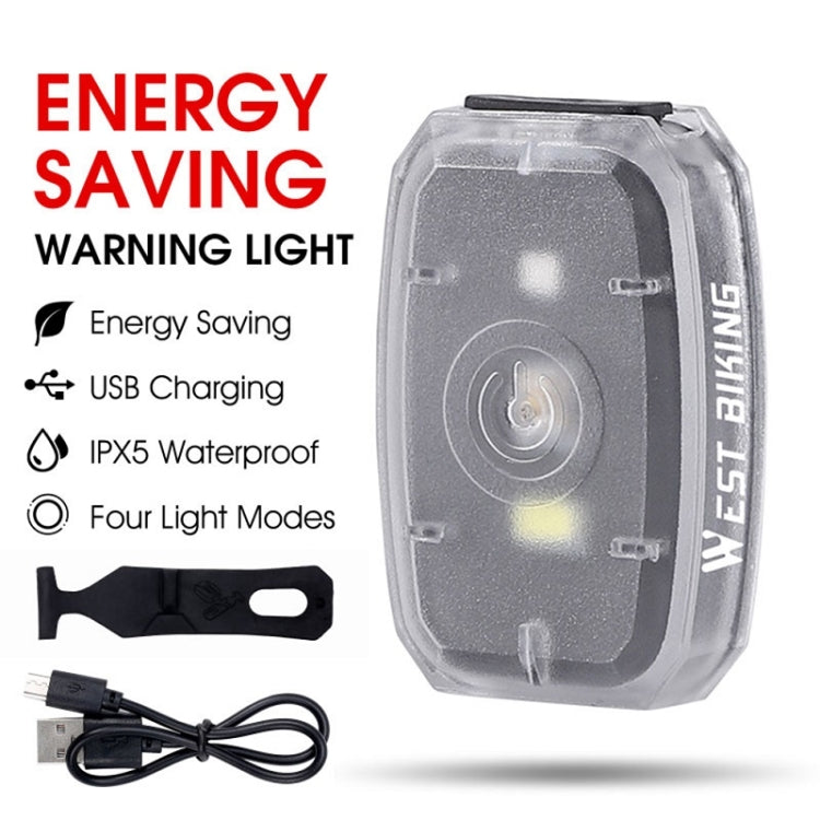 WEST BIKING Mini Bicycle Two-color Tail Light Riding Night Warning Light(Black) - free shipping - PMc TechLife - Order now!