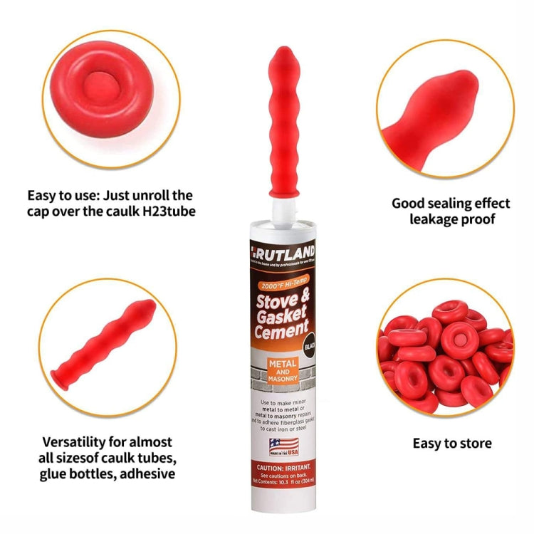 10pcs Glass Glue Nozzle Sealing Cap Leak-proof Sleeve Glass Glue Nozzle Protective Sleeve - Others by PMc TechLife | Online Shopping South Africa | PMc TechLife | Buy Now Pay Later Mobicred