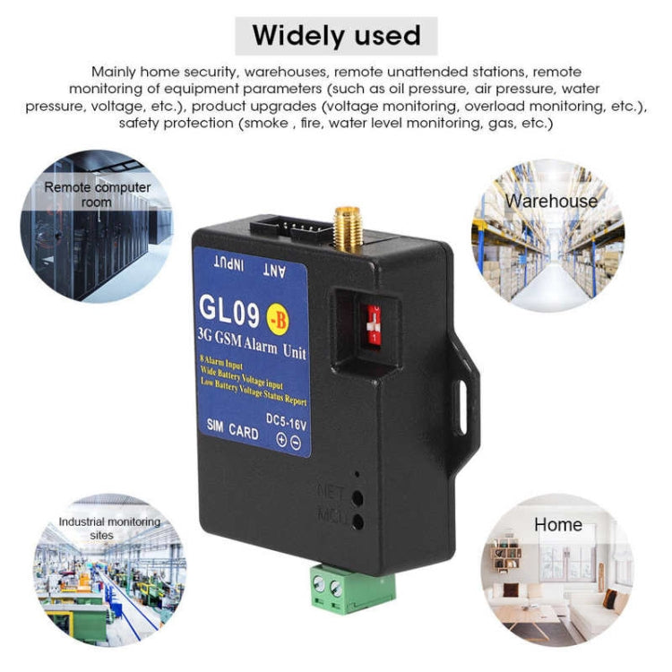 GL09-B 3G 8 Channel GSM SMS Alarm System Module For Battery Operated  Alert - Module by PMC Jewellery | Online Shopping South Africa | PMC Jewellery | Buy Now Pay Later Mobicred