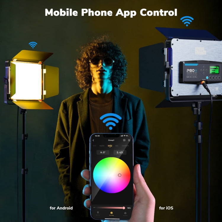 Pixel P80 60W 2600-10000K 542 LEDs Photography Fill Light Support Mobile APP Remote Control,US Plug - free shipping - PMC TechLife - Order now!