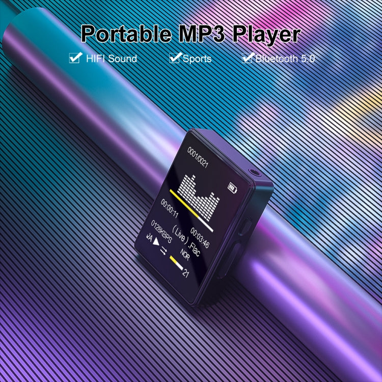 MP3 Music Player Bluetooth 5.0 Ebook Recorder MP4 Walkman 128GB(Black) - MP3 Player by PMC Jewellery | Online Shopping South Africa | PMC Jewellery | Buy Now Pay Later Mobicred