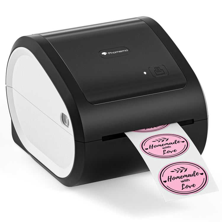 Phomemo D520-BT Bluetooth Thermal Shipping Label Printer Wireless Desktop Printer For Barcode Address Labels, Size: US(Black White) - free shipping - PMC TechLife - Order now!