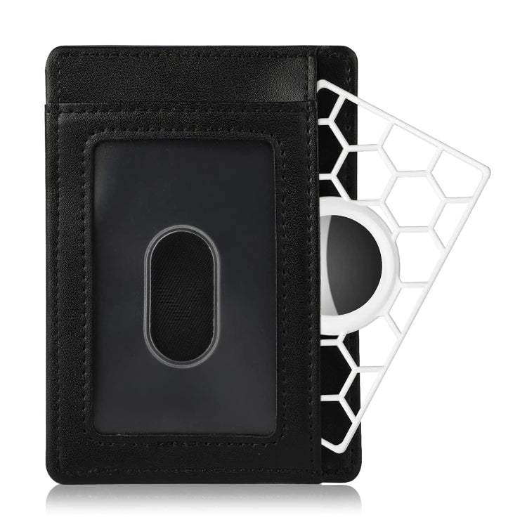 For Airtag Location Tracker Card Shape Honeycomb Protective Cover(Black) - Other by PMC TechLife | Online Shopping South Africa | PMC TechLife