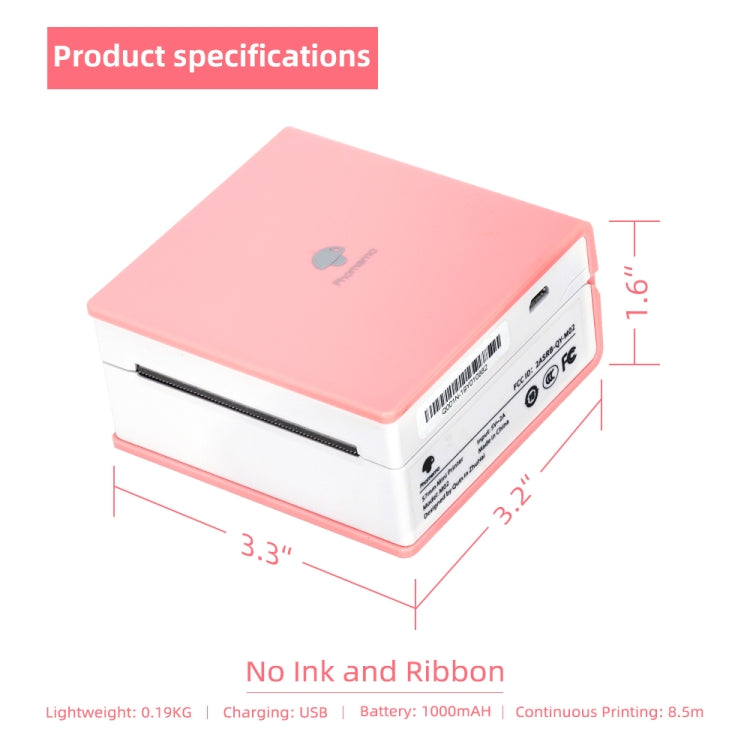 Phomemo M02-PK Pocket Small Bluetooth Portable Photo Thermal Label Wrong Question Printer - free shipping - PMC Jewellery - Order now!