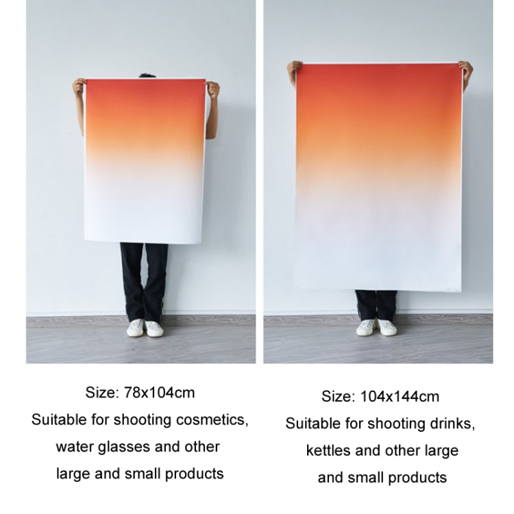 78x106cm Gradient Background Paper Photography Portrait Photo Props(Peachy) - Gradient Color by PMC TechLife | Online Shopping South Africa | PMC TechLife | Buy Now Pay Later Mobicred