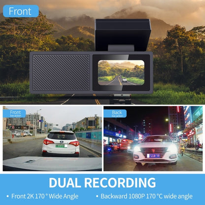 FISANG 2K HD Night Vision Car WIFI Car Driving Recorder, Style: Dual Recording 2K+720P - Car DVRs by FISANG | Online Shopping South Africa | PMC Jewellery | Buy Now Pay Later Mobicred