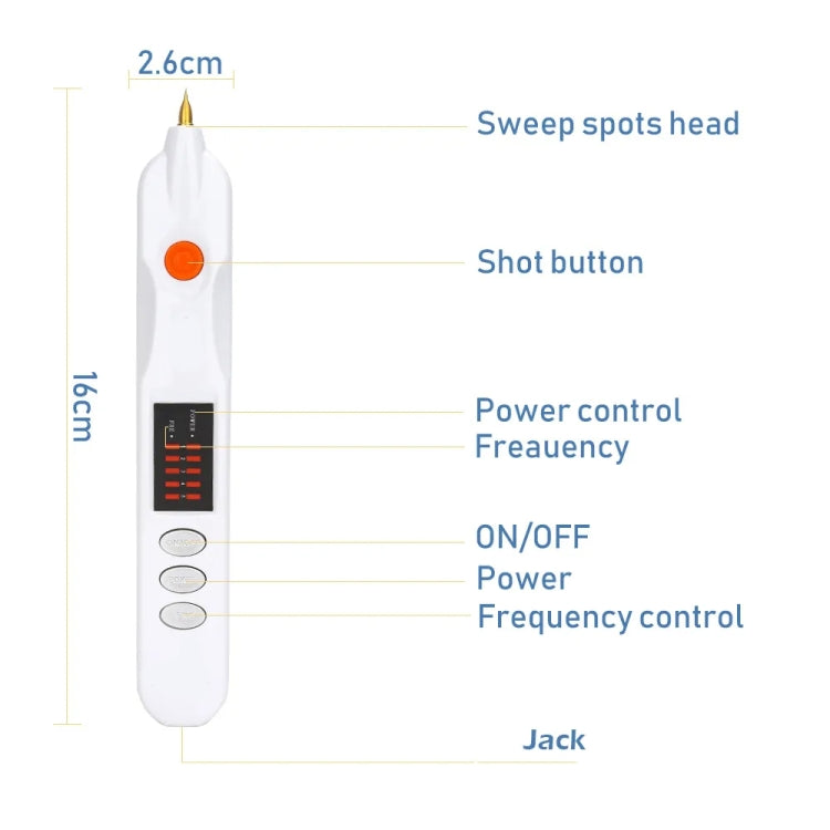Spot Mole Pen Spot Removal Instrument Home Beauty Instrument, Spec: Plug-in Model EU(Golden) - free shipping - PMC TechLife - Order now!