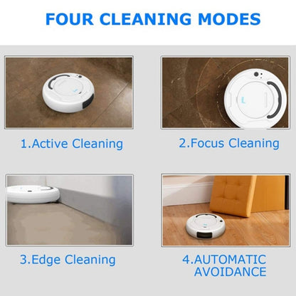 3-in-1 1800pa Smart Cleaning Robot Rechargeable Auto Robotic Vacuum Dry Wet Mopping Cleaner(White) - Robot Vacuum Cleaner by PMC Jewellery | Online Shopping South Africa | PMC Jewellery | Buy Now Pay Later Mobicred