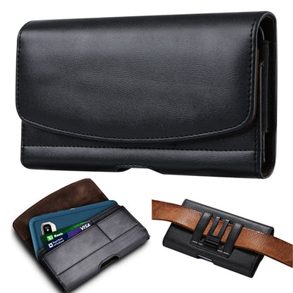 3.5-4.0 inch Multifunctional Waist Bag Mobile Phone Leather Case(Black) -  by PMC Jewellery | Online Shopping South Africa | PMC Jewellery | Buy Now Pay Later Mobicred