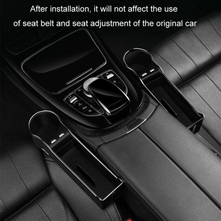 Car Seat Gap Storage Box Multifunctional Mobile Phone USB Charger, Color: Standard Black - Stowing Tidying by PMC TechLife | Online Shopping South Africa | PMC TechLife | Buy Now Pay Later Mobicred