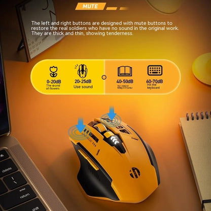 Inphic A9 Bluetooth 3 Mode Mouse Silent Charging Mechanical Feel Wireless Mouse - Wireless Mice by Inphic | Online Shopping South Africa | PMC Jewellery | Buy Now Pay Later Mobicred