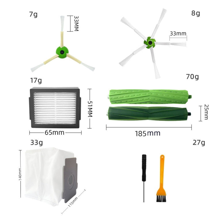 22pcs/set For Irobot I7/J7/E5/E6/I3 Robot Vacuum Replacement Accessories - Other Accessories by PMC TechLife | Online Shopping South Africa | PMC TechLife