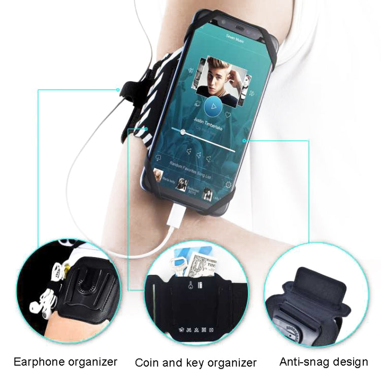 For 4.5-7 inch Phone Sports Removable Bag, Style: Armband(Blue) - Other by PMC TechLife | Online Shopping South Africa | PMC TechLife | Buy Now Pay Later Mobicred