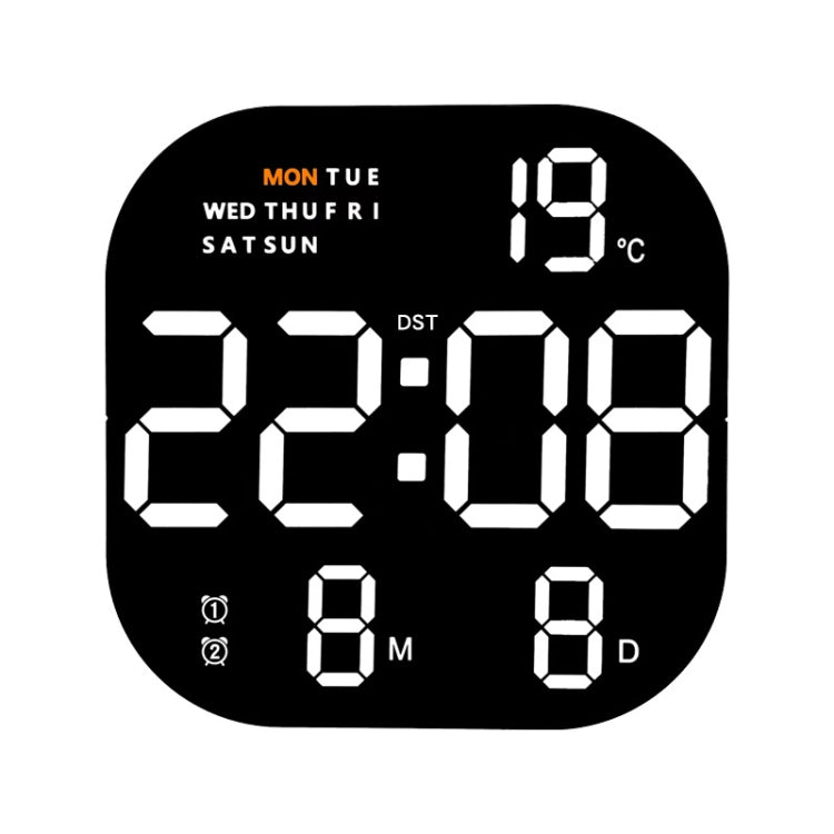 6633 LED Screen Digital Display Timing Desktop Alarm Clock Living Room Hanging Clock(White Light) - Wall Clock by PMc TechLife | Online Shopping South Africa | PMc TechLife | Buy Now Pay Later Mobicred