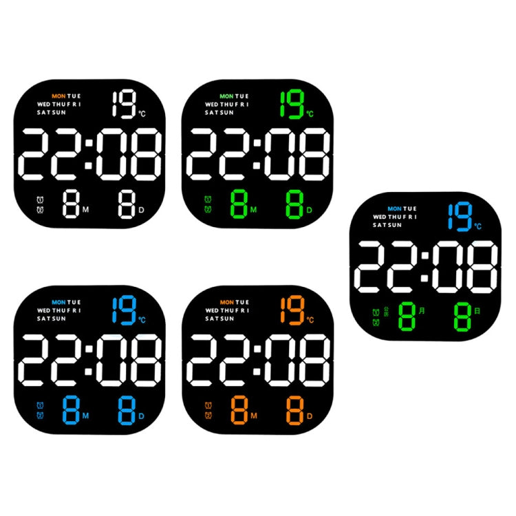 6633 LED Screen Digital Display Timing Desktop Alarm Clock Living Room Hanging Clock(Blue Light) - Wall Clock by PMc TechLife | Online Shopping South Africa | PMc TechLife | Buy Now Pay Later Mobicred