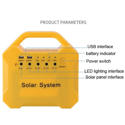 7AH 10W Solar Panel Emergency Light Rechargeable LED Solar Energy Kit - Others by PMC Jewellery | Online Shopping South Africa | PMC Jewellery | Buy Now Pay Later Mobicred