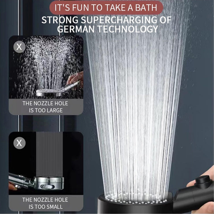 Pressurized Shower Water Heater Handheld Multifunction 6-speed Nozzle, Color: Silver - Shower Head by PMC TechLife | Online Shopping South Africa | PMC TechLife