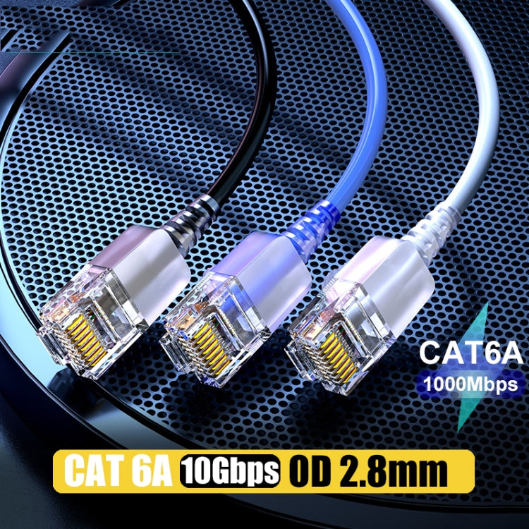 SAMZHE Cat6A Ethernet Cable UTP Network Patch Cable 5m(White) - Lan Cable and Tools by SAMZHE | Online Shopping South Africa | PMC Jewellery | Buy Now Pay Later Mobicred