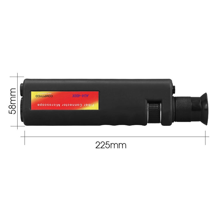 Comptyco AUA-400X 400 Times Handheld Fiber Optic Microscope for FC/SC/ST/LC Connector - Lan Cable and Tools by Comptyco | Online Shopping South Africa | PMC Jewellery | Buy Now Pay Later Mobicred