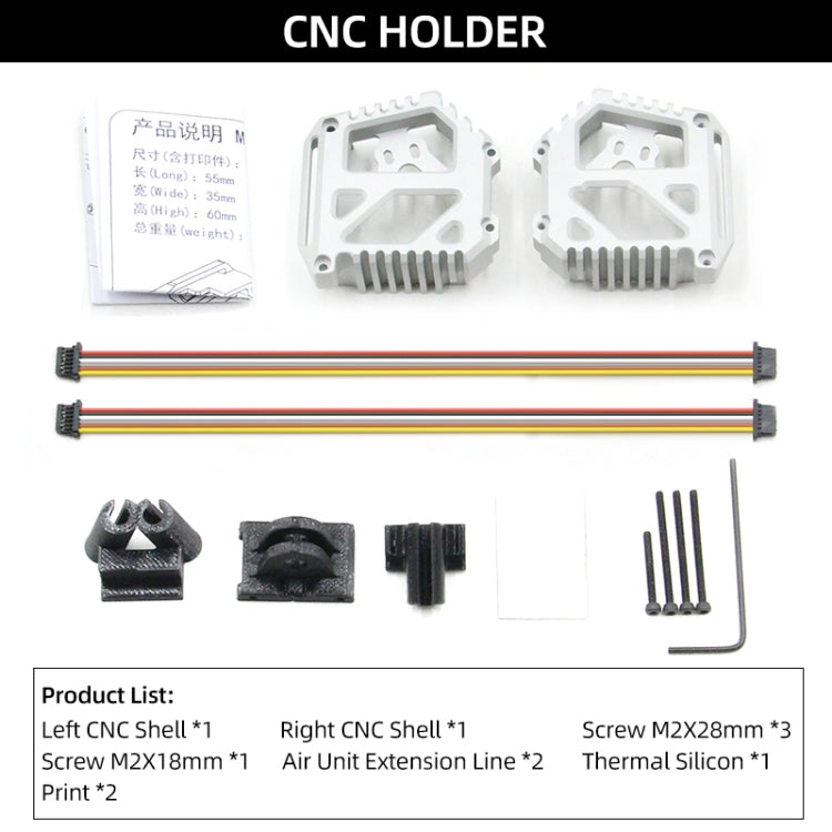 For DJI O3 AIR UNIT Camera Module Case Frame CNC Cage Holder - Other Accessories by PMC TechLife | Online Shopping South Africa | PMC TechLife | Buy Now Pay Later Mobicred