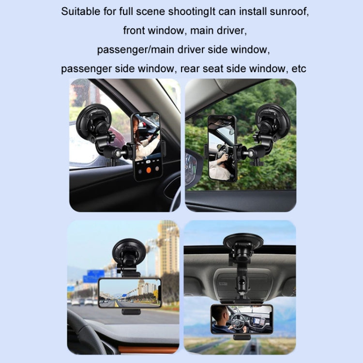 Car Suction Cup Mobile Phone Navigation Live Broadcast Shooting Bracket, Specification: Without Bluetooth - Car Holders by PMC TechLife | Online Shopping South Africa | PMC TechLife | Buy Now Pay Later Mobicred