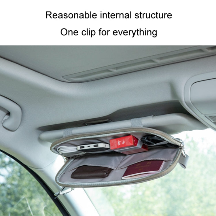 Car Driver License Storage Bag Sun Visor Sunglasses Card Holder, Color: Black - Sunglasses & Glasses Clips by PMC TechLife | Online Shopping South Africa | PMC TechLife | Buy Now Pay Later Mobicred