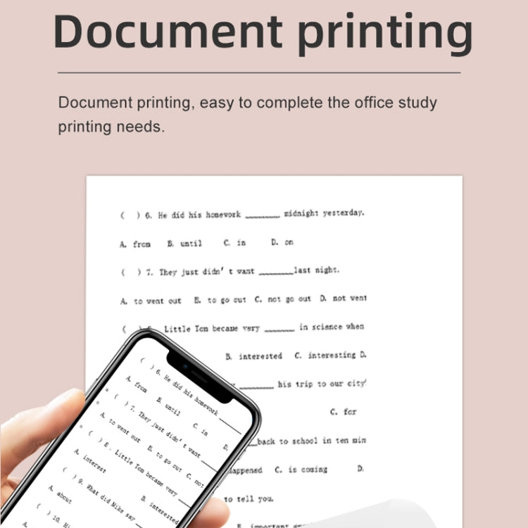 X6 200DPI Student Homework Printer Bluetooth Inkless Pocket Printer Pink Printing Paper x5 - Receipt Printers by PMC TechLife | Online Shopping South Africa | PMC TechLife | Buy Now Pay Later Mobicred