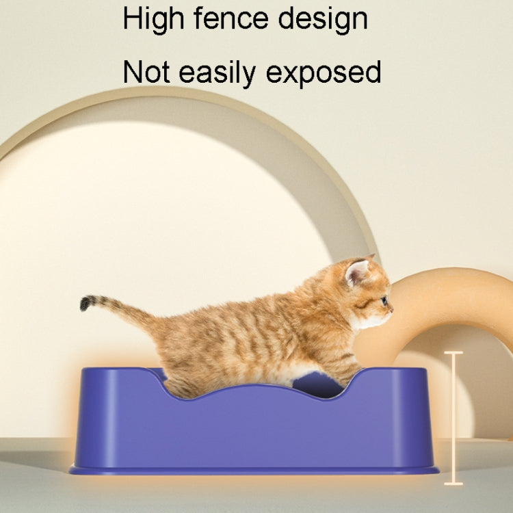 Open Litter Pan Large Capacity Plastic Pet Kennel, Model: Square Purple - Beds by PMC TechLife | Online Shopping South Africa | PMC TechLife | Buy Now Pay Later Mobicred