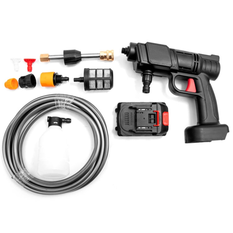 HILDA 21V High Pressure Water Torch Lithium Car Washer Plastic Package, Model: UK Plug + 1 Battery - Car Washer & Accessories by HILDA | Online Shopping South Africa | PMC Jewellery