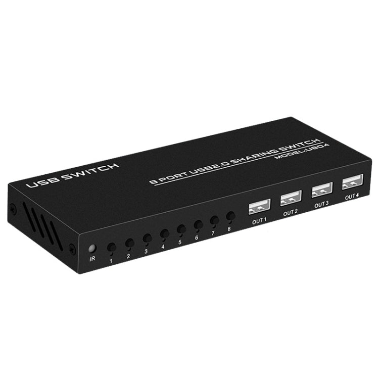 FJGEAR FJ-U804 8 In 4 Out USB2.0 Sharing Switch Extender - free shipping - PMC Jewellery - Order now!