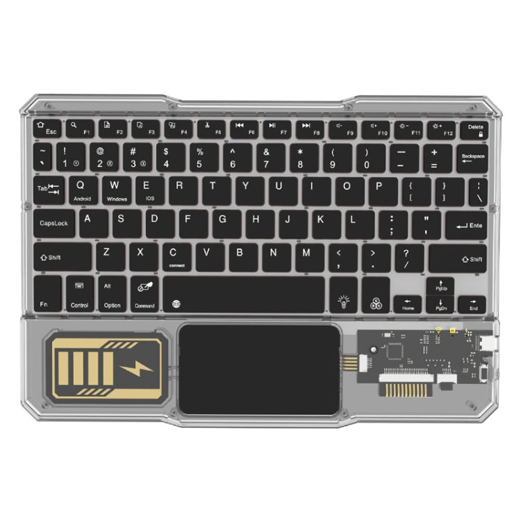 KB-333 RGB Backlit Wireless Bluetooth Keyboard Cell Phone Tablet Laptop Compatible Keypad(Black) - free shipping - PMC TechLife - Order now!