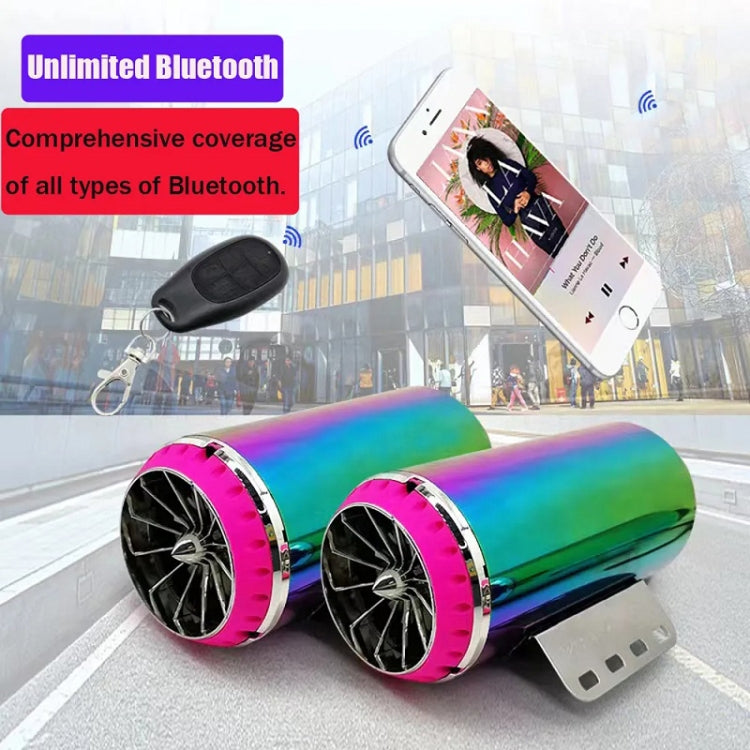 12V Motorcycle Subwoofer Color-Coated Audio Exhaust Pipe Simulator - Others by PMC Jewellery | Online Shopping South Africa | PMC Jewellery | Buy Now Pay Later Mobicred