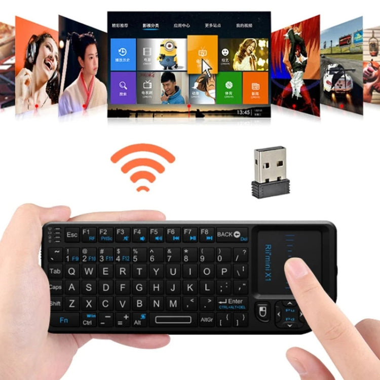 Rii X1 2.4G Mini Classic Wireless Keyboard Keypad And Mouse All-In-One Kit(Black) - free shipping - PMC TechLife - Order now!