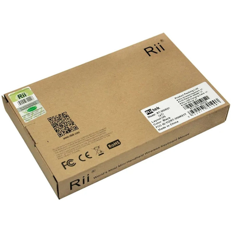 Rii X1 2.4G Mini Classic Wireless Keyboard Keypad And Mouse All-In-One Kit(Black) - free shipping - PMC TechLife - Order now!