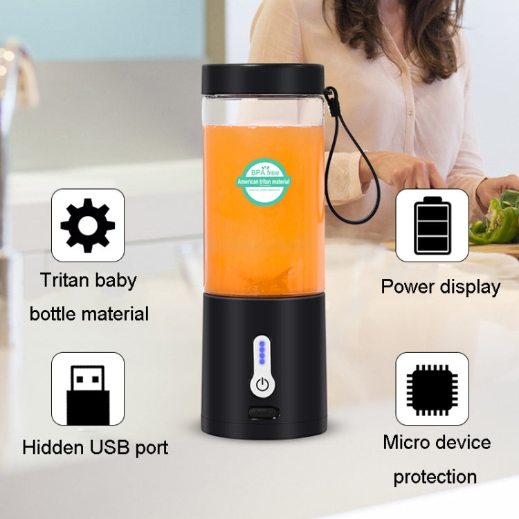 Portable Multifunctional USB Rechargeable Juice Extractor Cup Mini Electrical Juicer(Black) - free shipping - PMC TechLife - Order now!