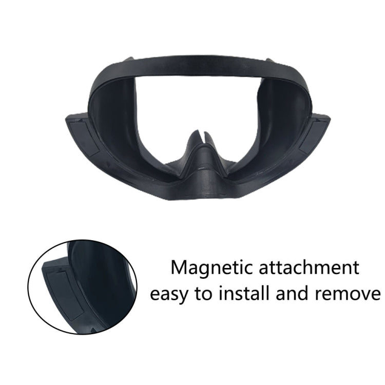 For Mate Quest Pro Eye Mask Light-blocking Magnetic Replacement Silicone Eye Cover VR Accessories(Black) - VR Accessories by PMC Jewellery | Online Shopping South Africa | PMC Jewellery | Buy Now Pay Later Mobicred