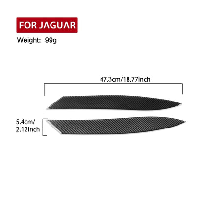 For Jaguar F-TYPE 2013+ Universal Light Eyebrow Sticker For Left And Right Drive(Black) - Decorative Sticker by PMC Jewellery | Online Shopping South Africa | PMC Jewellery | Buy Now Pay Later Mobicred