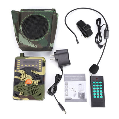 48W Wireless Bluetooth Voice Amplifier with Remote Control Supports USB/TF Card Playback AU Plug(Camouflage) - Midrange Speaker & Frequency Divider by PMC Jewellery | Online Shopping South Africa | PMC Jewellery | Buy Now Pay Later Mobicred