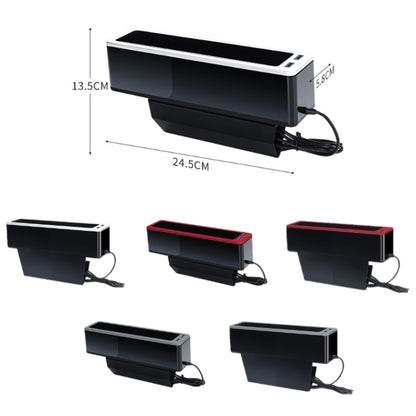 Car Seat Gap Storage Box with 2 USB Charging Port, Color:  Principal Driver Red - Stowing Tidying by PMC Jewellery | Online Shopping South Africa | PMC Jewellery | Buy Now Pay Later Mobicred