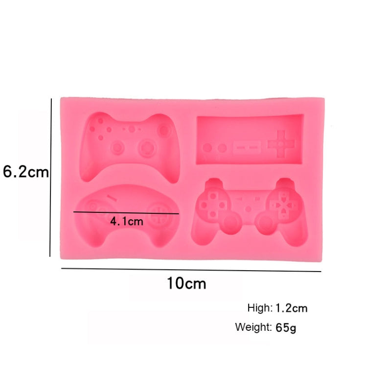 Game Console Gamepad Shape Silicone Mold Fondant Tool Cake Chocolate Mold(Pink) - Food Molds by PMC Jewellery | Online Shopping South Africa | PMC Jewellery