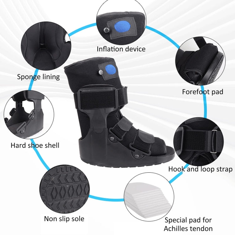 Tall Orthopedic Walking Boot Ankle Fracture Fixation Brace With Gas Bag, Size: S 35-38 - Corrector by PMC Jewellery | Online Shopping South Africa | PMC Jewellery